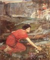 Maidens picking study Greek female John William Waterhouse